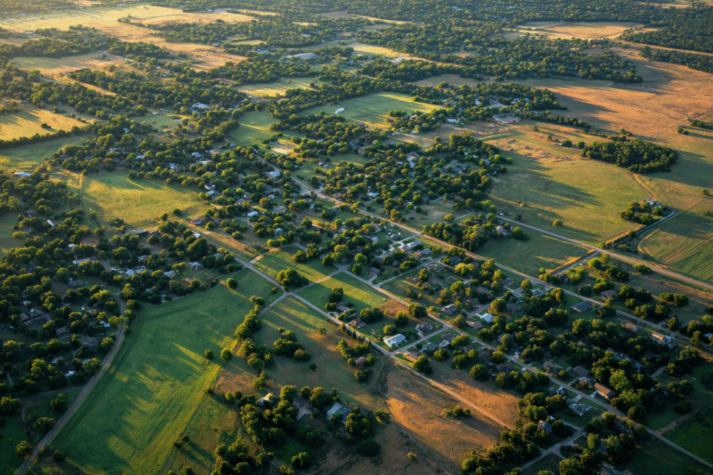 Is Cooper Texas Good for Retirees?Aerial view of Cooper Texas retirement setting