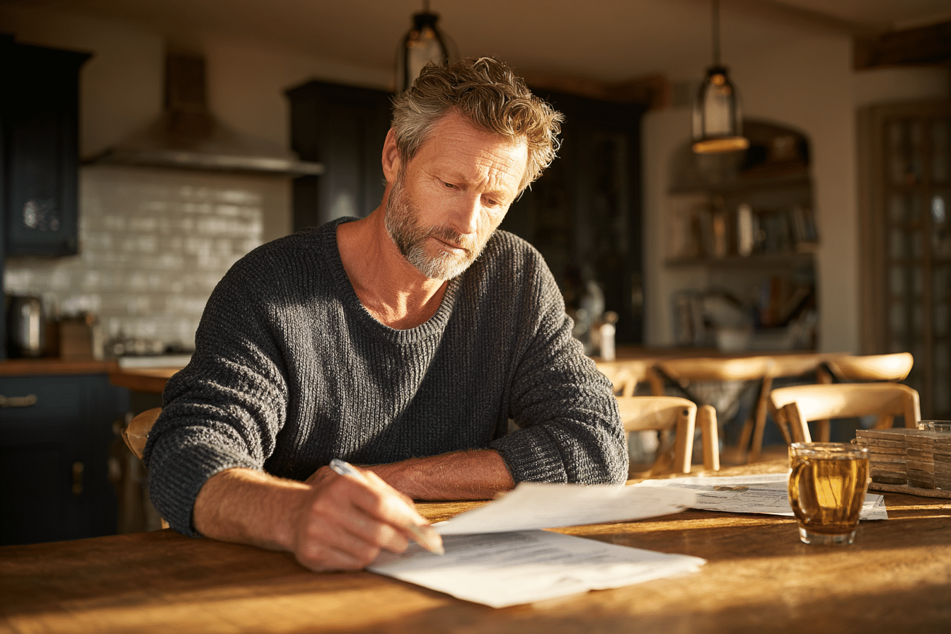 man reviewing hsa rollover to ira paperwork