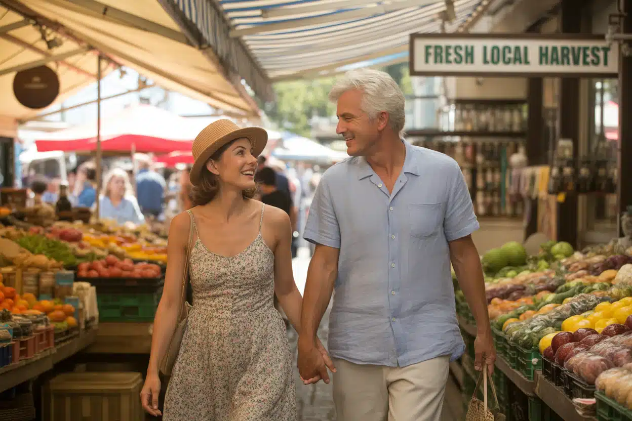 Couple enjoying retirement without financial stress