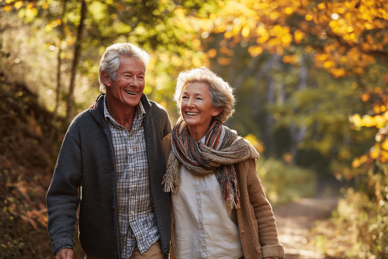 Retired couple enjoying life after retirement