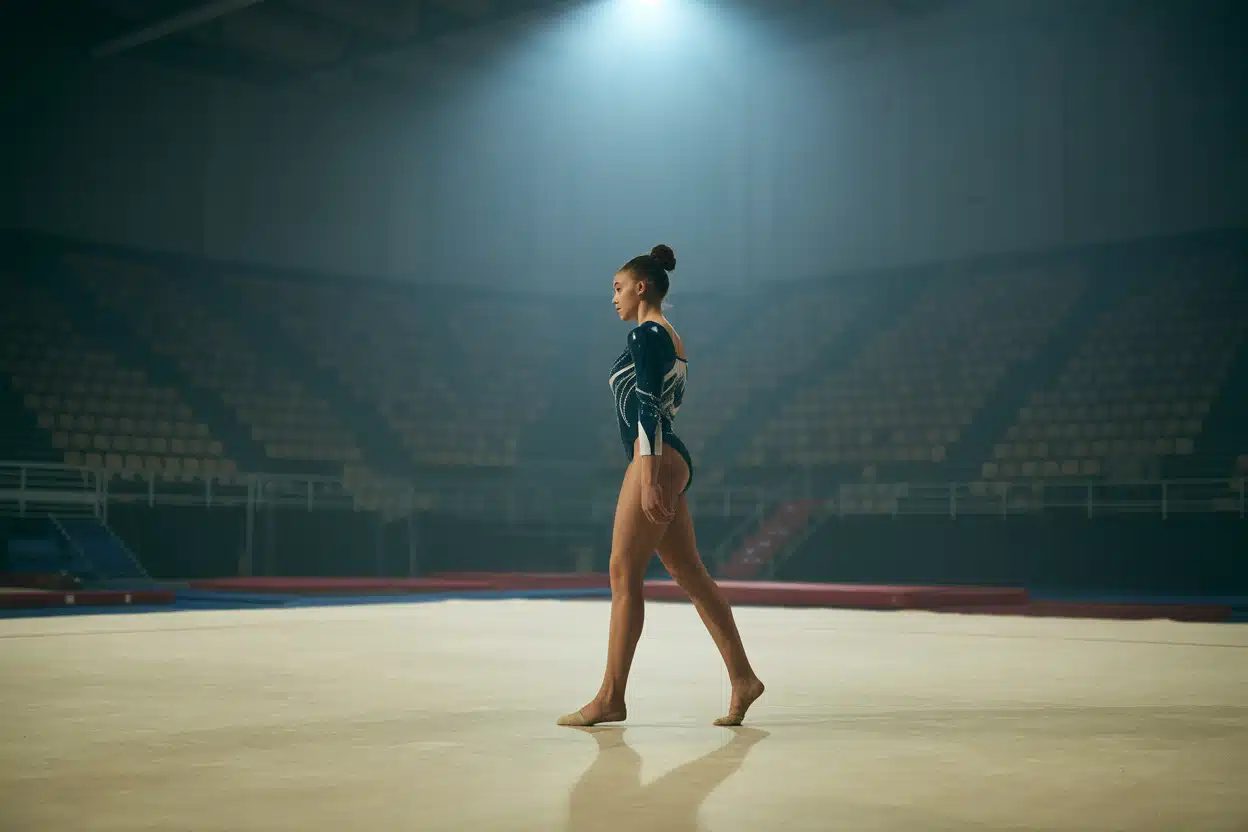 Simone Biles retirement walk-off moment in 2024